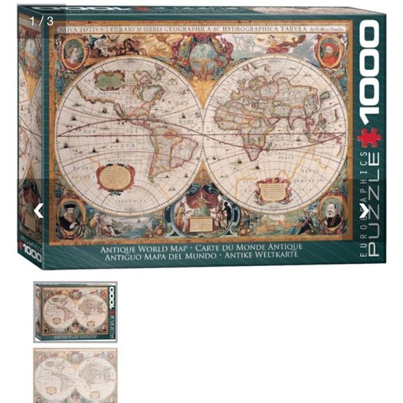 Jigsaw Puzzle Antique Map 1000 Piece - Picture 3 of 8